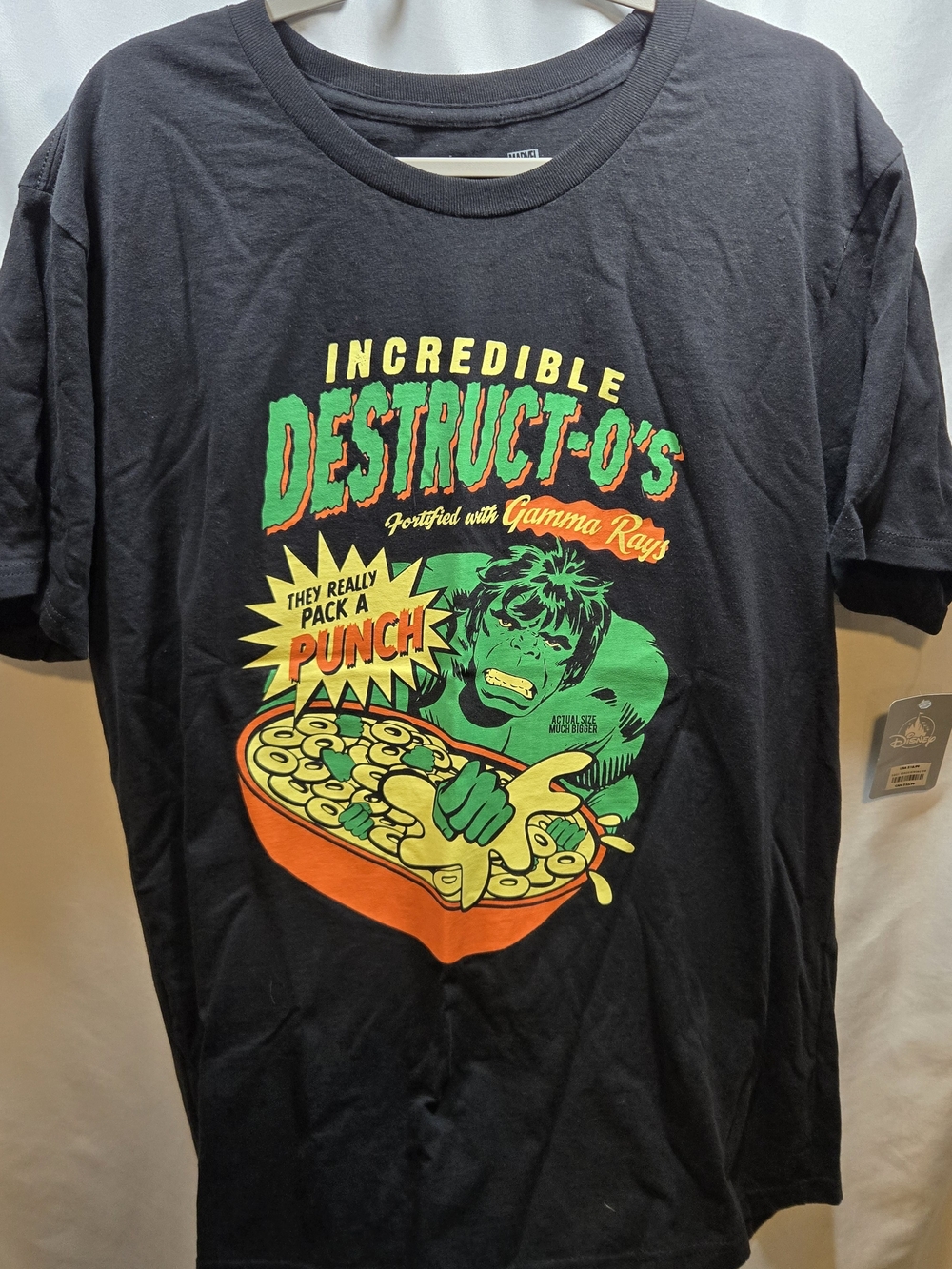 Marvel Incredible Destruct-O's Tee - Black with Green & Orange Print